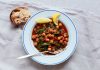 Thomasina Miers’ recipe for chickpea, black pudding and spinach ragu